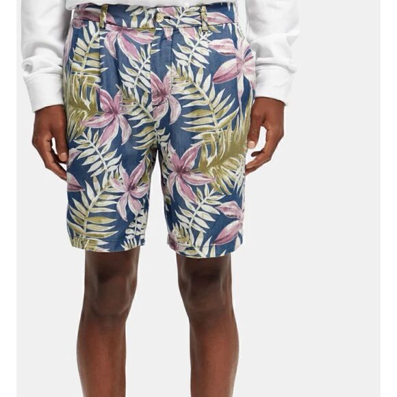 NWT Scotch & Soda Twilt Allover Printed Soft Shorts - Picture 2 of 9